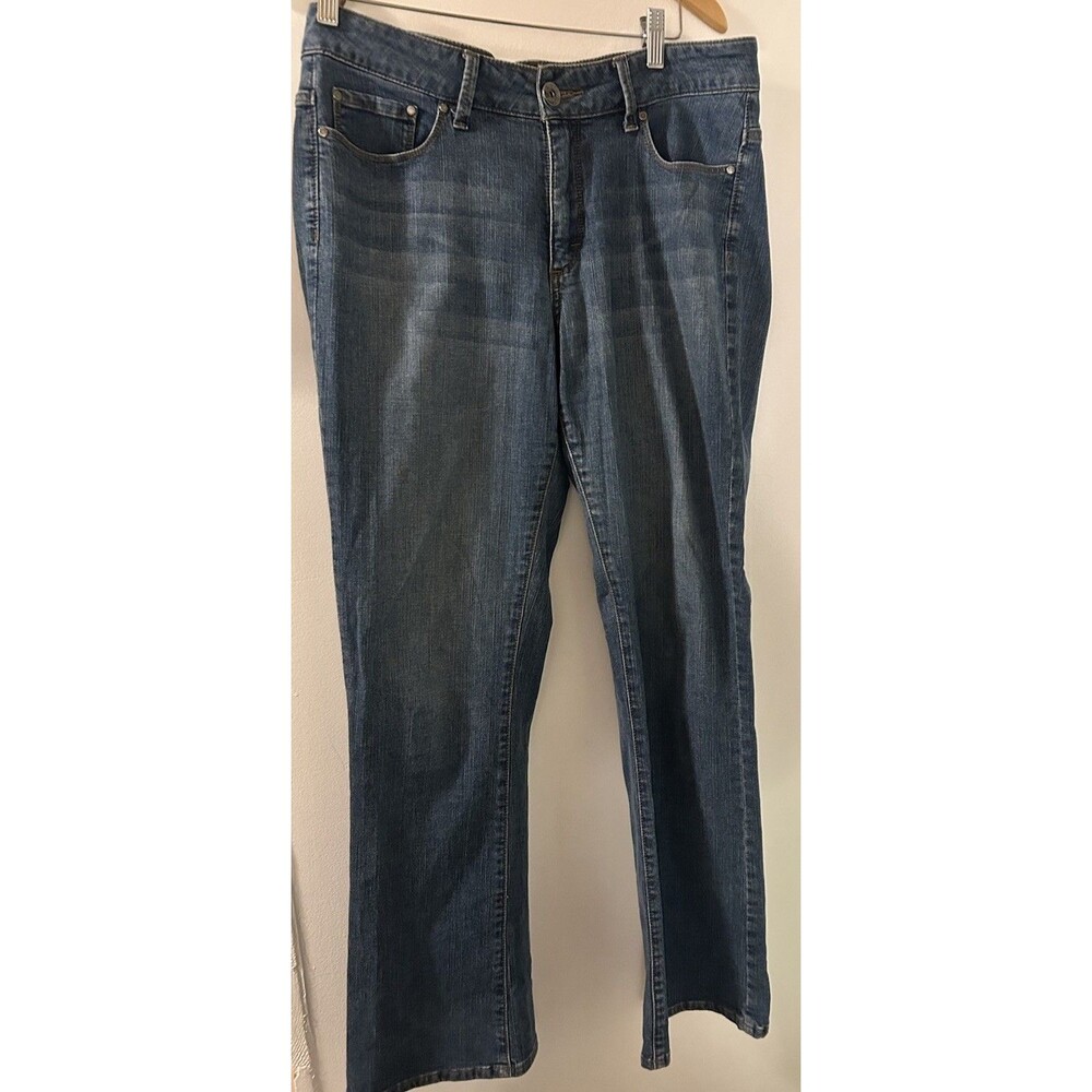 Riders by Lee No Gap Waist Boot Cut Jeans Women's Plus 17 MedBlue Rinse Mid Rise